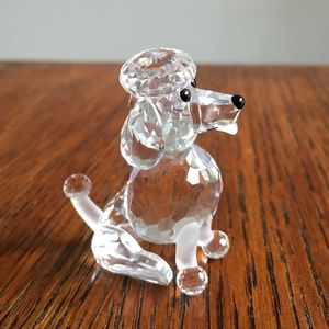 Swarovski Crystal Figurine | Poodle Sitting